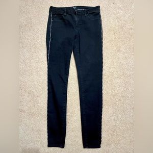 Versace Abbigliamento sportivo jeans, black with side cord detail, NWOT